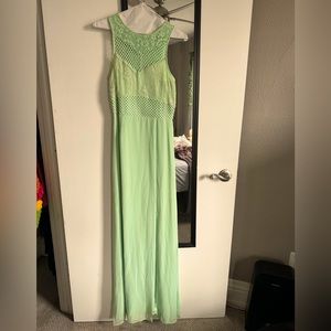 Mint Green Gown/Floor Length Dress